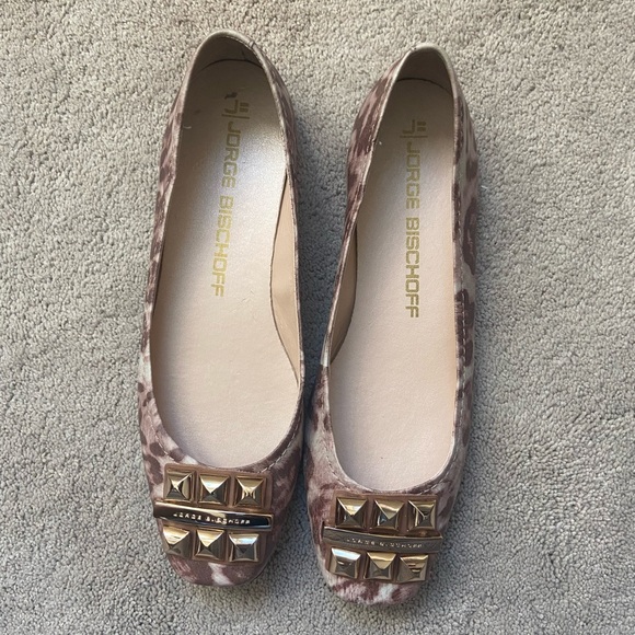 Jorge Birschoff Leather Brown Ballet Flats - Picture 4 of 5